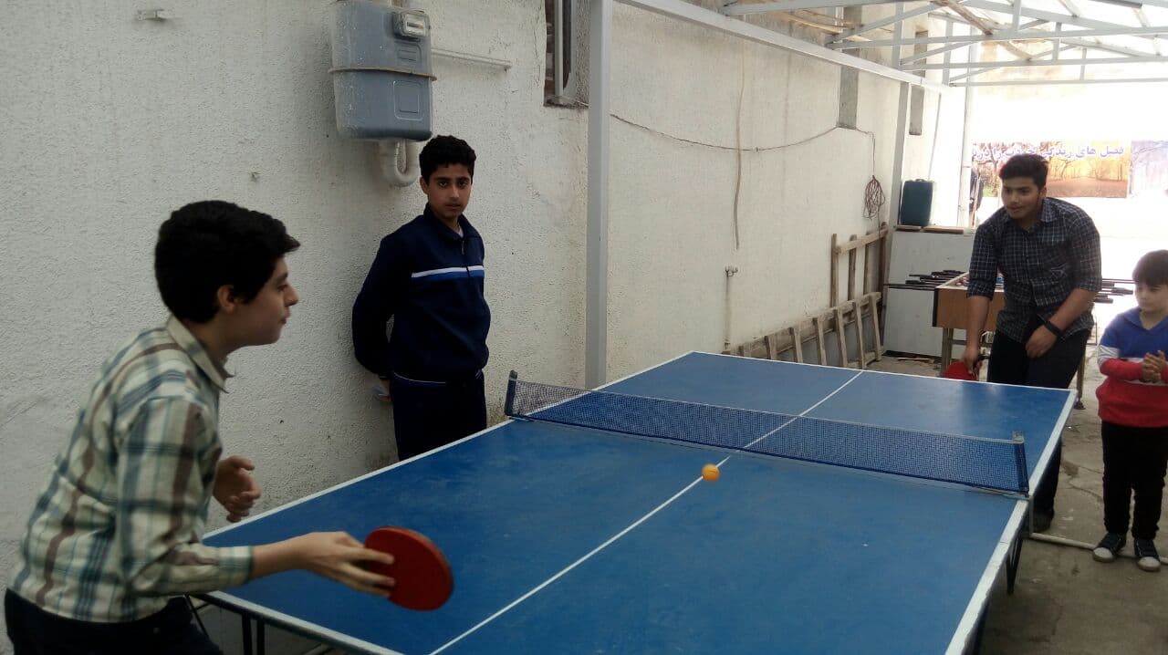 فینال مسابقه پینگ پنگ بین علیرضا تراجی و کیاوش کناری- برنده علیرضا تراجی